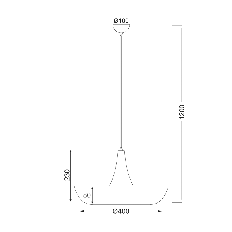 PENDANT 1XE27 METALIC BLACK Φ40ΧΗ120CM SOBRERO OD5435BK PENDANT 1XE27 METALIC BLACK Φ40ΧΗ120CM SOBRERO OD5435BK