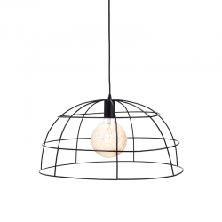 PENDANT 1XE27 METALIC GRID BLACK Φ50ΧΗ120CM PROMETHEUS OD543650