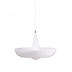 PENDANT 1XE27 METALIC WHITE Φ40ΧΗ120CM SOBRERO OD5435WH