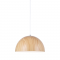 PENDANT 1XE27 METAL COLOR TEAK WALNUT WOOD Φ40ΧΗ110CM MELINA OD5391WW