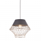 PENDANT 1XE27 METAL GREY+BRASS Φ35ΧΗ120CM MADONNA OD8070GY