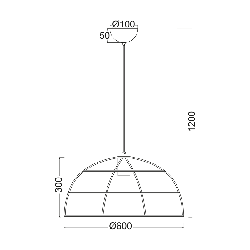 PENDANT 1XE27 METALIC GRID BLACK Φ50ΧΗ120CM PROMETHEUS OD543660 PENDANT 1XE27 METALIC GRID BLACK Φ50ΧΗ120CM PROMETHEUS OD543660
