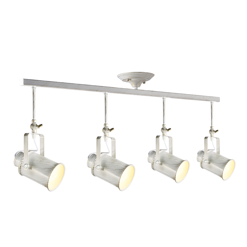 PHASING OUT CEILING 4XE27 METAL WHITE GOLD PATINΑ 17X105XH38CM POMPEII OD61014AW