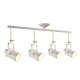 PHASING OUT CEILING 4XE27 METAL WHITE GOLD PATINΑ 17X105XH38CM POMPEII OD61014AW