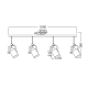 PHASING OUT CEILING 4XE27 METAL WHITE GOLD PATINΑ 17X105XH38CM POMPEII OD61014AW