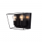 WALL MOUNTED 2ΧΕ27 METAL BLACK ASSYMETRIC 30Χ15,5ΧΗ20CM PISSARO OD61022WB