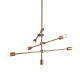 PENDANT 7XE27 METAL BRASS Φ80ΧΗ130CM LUTHER OD680107BR