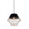PENDANT 1XE27 METAL BLACK+BRASS Φ35ΧΗ120CM MADONNA OD8070BK