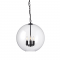 PENDANT L/F 3XE14 GLASS + METAL BLACK Φ40ΧΗ110CM NESTOR OD90513P