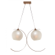 PENDANT L/F 2ΧΕ27 ΜΕΤΑL GOLD+PEARL GLASS 68Χ20ΧΗ120CM IPARELLE DCR17502P PENDANT L/F 2ΧΕ27 ΜΕΤΑL GOLD+PEARL GLASS 68Χ20ΧΗ120CM IPARELLE DCR17502P
