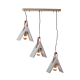 PENDANT L/F 3ΧΕ27 CEMENT + LEATHER 62Χ20ΧΗ110CM ALFA DCR171193PS