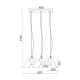 PENDANT L/F 3ΧΕ27 CEMENT + LEATHER 62Χ20ΧΗ110CM ALFA DCR171193PS