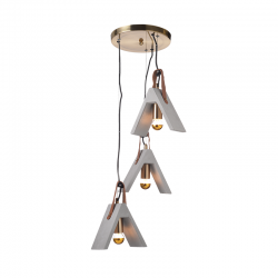 PENDANT L/F 3XE27 CEMENT + LEATHER F43ΧΗ110CM ALFA DCR171193PR PENDANT L/F 3XE27 CEMENT + LEATHER F43ΧΗ110CM ALFA DCR171193PR