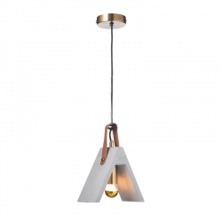 PENDANT L/F 1XE27 CEMENT + LEATHER 20X10XH100CM ALFA DCR171191P PENDANT L/F 1XE27 CEMENT + LEATHER 20X10XH100CM ALFA DCR171191P