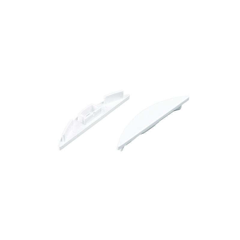 SET OF PLASTIC END CAPS FOR P21N, 1PC WITH HOLE   1PC WITHOUT HOLE EP21N