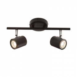 SPOT ΙI BLACK MATT 2ΧGU10 ORFEAS SUH1892TB SPOT ΙI BLACK MATT 2ΧGU10 ORFEAS SUH1892TB