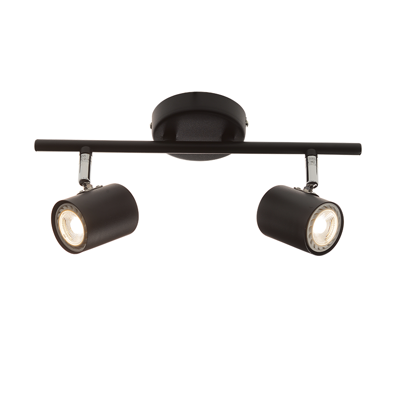 SPOT ΙI BLACK MATT 2ΧGU10 ORFEAS SUH1892TB SPOT ΙI BLACK MATT 2ΧGU10 ORFEAS SUH1892TB