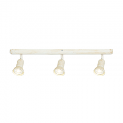 WALL MOUNTED 3ΧGU10 ANTIQUE WHITE METAL 56X6,2X12CM BRULEE SU283EPAW WALL MOUNTED 3ΧGU10 ANTIQUE WHITE METAL 56X6,2X12CM BRULEE SU283EPAW