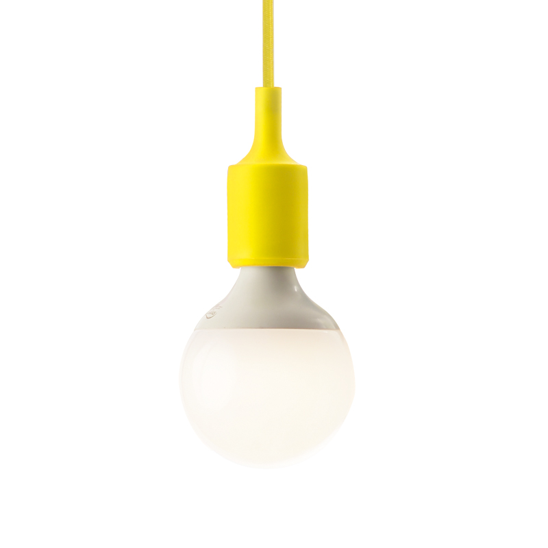 NETTO SILICON LAMPHOLDER 1Μ YELLOW CABLE1ΧΕ27 SUTP102Y