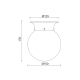 WALL MOUNTED 1ΧΕ27 WHITE GLASS + CHROME METAL Φ15ΧΗ17CM CAPRI SU0608WC