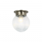 WALL MOUNTED 1ΧΕ27 CLEAR STRIPED GLASS + BRONZE METAL Φ15ΧΗ17CM CAPRI SU0607CB