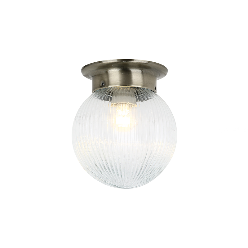 WALL MOUNTED 1ΧΕ27 CLEAR STRIPED GLASS + BRONZE METAL Φ15ΧΗ17CM CAPRI SU0607CB WALL MOUNTED 1ΧΕ27 CLEAR STRIPED GLASS + BRONZE METAL Φ15ΧΗ17CM CAPRI SU0607CB