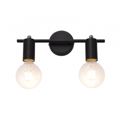 WALL MOUNTED 2ΧΕ27 BLACK MAT METAL 3,3X9,7X17CM MOHICANS SUT1912TBK WALL MOUNTED 2ΧΕ27 BLACK MAT METAL 3,3X9,7X17CM MOHICANS SUT1912TBK