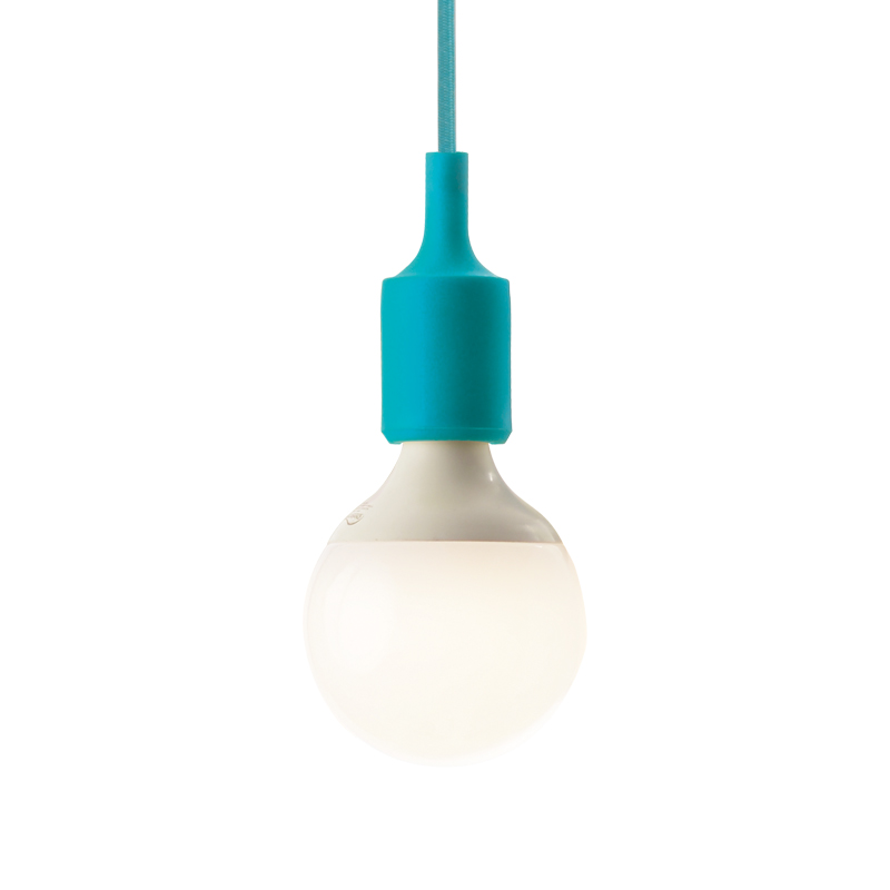NETTO SILICON LAMPHOLDER 1Μ TURQUOISE CABLE1ΧΕ27 SUTP102TQ