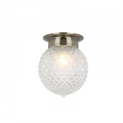 WALL MOUNTED 1ΧΕ27 CLEAR CRYSTALISE GLASS + BRONZE METAL Φ15ΧΗ17CM CAPRI SU0606CB WALL MOUNTED 1ΧΕ27 CLEAR CRYSTALISE GLASS + BRONZE METAL Φ15ΧΗ17CM CAPRI SU0606CB