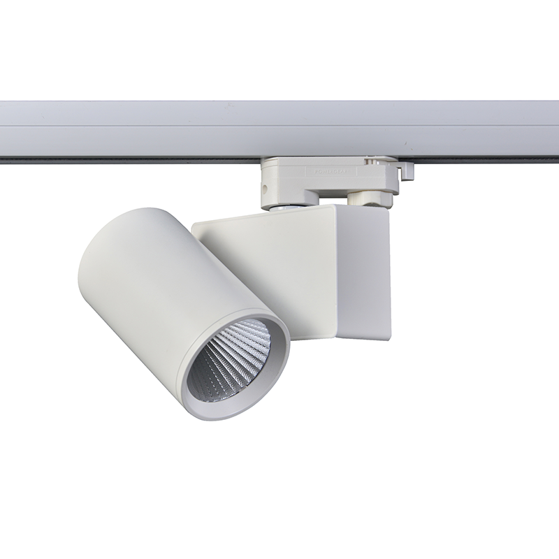 WHITE LED TRACK LUMINAIRE 20W 4000K 3-PHASE 38° 2100LM 230V AC Ra80 LISOR2040W4 WHITE LED TRACK LUMINAIRE 20W 4000K 3-PHASE 38° 2100LM 230V AC Ra80 LISOR2040W4