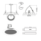 WHITE LED RECESSED MOVABLE LUMINAIRE 30W 3000K 60° 2400LM 230V Ra80 LINO3030