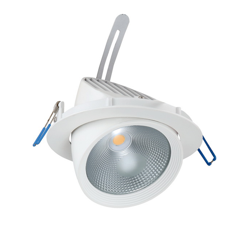 WHITE LED RECESSED MOVABLE LIGHT 20W 3000K 60° 1500LM 230V Ra80 LINO2030 WHITE LED RECESSED MOVABLE LIGHT 20W 3000K 60° 1500LM 230V Ra80 LINO2030
