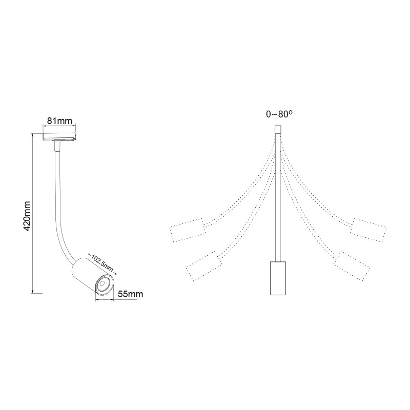 WHITE LED TRACK LIGHT 10W 3000K 2WIRES 24° 850LM 230V Ra80 OLIV1030W2 WHITE LED TRACK LIGHT 10W 3000K 2WIRES 24° 850LM 230V Ra80 OLIV1030W2