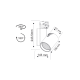 WHITE LED TRACK LIGHT 35W 3.000K 4WIRES 24° 2500LM 230V Ra80 DANTE3530W4