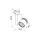 WHITE LED TRACK LIGHT 45W 3000K 4WIRES 36° 3200LM 230V Ra80 BIENAL4530W4 WHITE LED TRACK LIGHT 45W 3000K 4WIRES 36° 3200LM 230V Ra80 BIENAL4530W4
