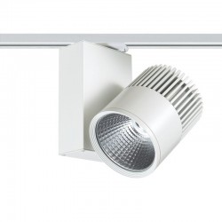 WHITE LED TRACK LIGHT 30W 3000K 2WIRES 36° 2200LM 230V Ra80 BIENAL3030W2 WHITE LED TRACK LIGHT 30W 3000K 2WIRES 36° 2200LM 230V Ra80 BIENAL3030W2
