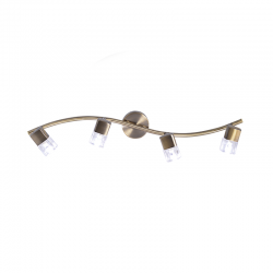 SPOT GLASS G9 IV TRACK BRASS NAPLES 0901064GAB