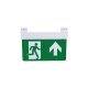 MAINTAINED EMERGENCY LED SIGN LUMINAIRE 2W 3HRS 60LM 6000K 230V WITH TEST BUTTON   GREEN INDICATOR MYA260