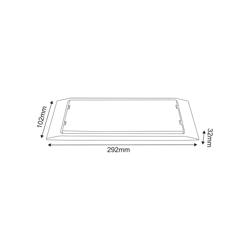 MAINTAINED EMERGENCY LED SMD LUMINAIRE 4W 3HRS 300LM 4000K 230V IP65WITH TEST BUTTON MAZOR440T MAINTAINED EMERGENCY LED SMD LUMINAIRE 4W 3HRS 300LM 4000K 230V IP65WITH TEST BUTTON MAZOR440T