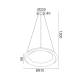 PENDANT LUMINAIRE LED 100W DIMMER 3000K 7010LM WHITE METAL D81XH120CM DIANA BR71LEDP81WHD PENDANT LUMINAIRE LED 100W DIMMER 3000K 7010LM WHITE METAL D81XH120CM DIANA BR71LEDP81WHD