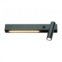 WALL LAMP LED 13W 3200K 980LM BLACK METAL 280 40CM P75 SF2110LEDBK WALL LAMP LED 13W 3200K 980LM BLACK METAL 280 40CM P75 SF2110LEDBK