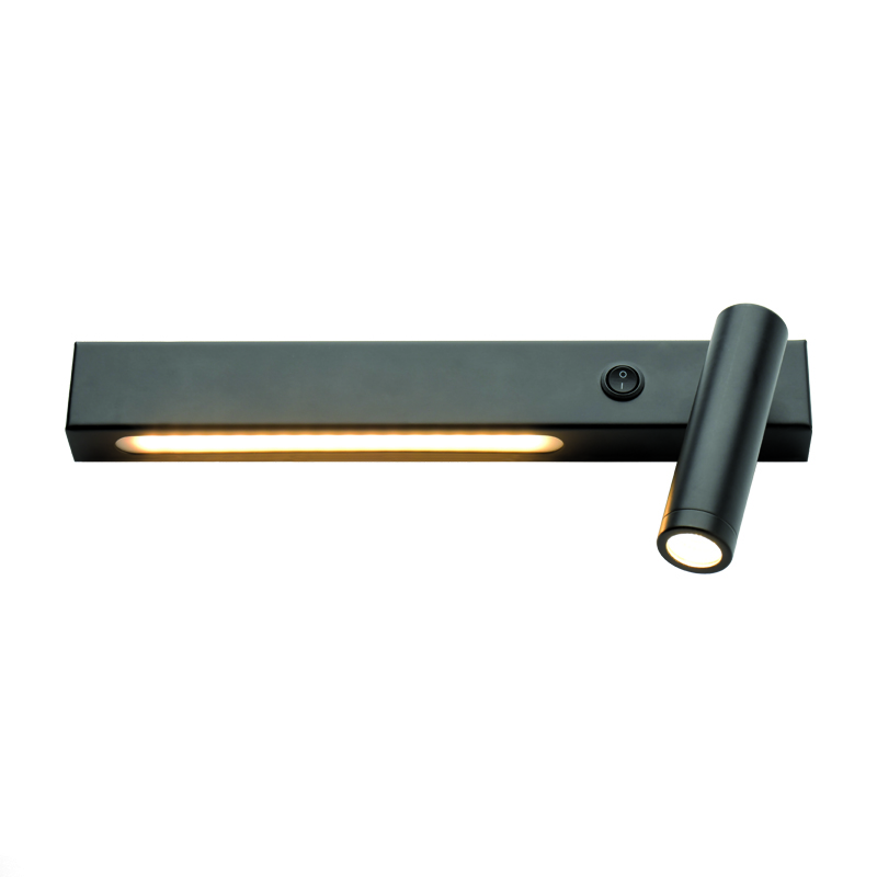 WALL LAMP LED 13W 3200K 980LM BLACK METAL  280 40CM P75 SF2110LEDBK