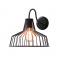 WALL LAMP METAL BLACK 1 Χ Ε27 D30CM BELL HADES KS1525W1BK