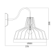 WALL LAMP METAL BLACK 1 Χ Ε27 D30CM BELL HADES KS1525W1BK WALL LAMP METAL BLACK 1 Χ Ε27 D30CM BELL HADES KS1525W1BK