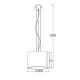 PENDANT GLASS D30CM 1XE27 DIONE OYD10087BSP1 PENDANT GLASS D30CM 1XE27 DIONE OYD10087BSP1