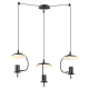 PENDANT LUMINAIRE 3ΧGU10 BLACK METAL D60XH150CM PARACHUTE ZM933P60B PENDANT LUMINAIRE 3ΧGU10 BLACK METAL D60XH150CM PARACHUTE ZM933P60B