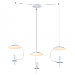 PENDANT LUMINAIRE 3ΧGU10 WHITE METAL D60XH150CM PARACHUTE ZM933P60W PENDANT LUMINAIRE 3ΧGU10 WHITE METAL D60XH150CM PARACHUTE ZM933P60W