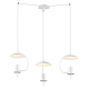PENDANT LUMINAIRE 3ΧGU10 WHITE METAL D60XH150CM PARACHUTE ZM933P60W