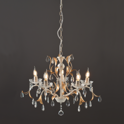 PENDANT 5XE14 METAL PATINΑ WHITE/BLACK+SHADE Φ68ΧΗ108CM SARDINIA DL9345PWG PENDANT 5XE14 METAL PATINΑ WHITE/BLACK+SHADE Φ68ΧΗ108CM SARDINIA DL9345PWG