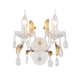 WALL MOUNTED 2XE14 METAL PATINΑ WHITE GOLD+CRYSTAL 38Χ24,5Χ19CM SARDINIA DL9342WWG WALL MOUNTED 2XE14 METAL PATINΑ WHITE GOLD+CRYSTAL 38Χ24,5Χ19CM SARDINIA DL9342WWG